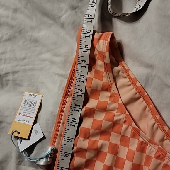 NWT MEDIUM COVERAGE HIPSTER swim bathing suit bottom sherbert orange - Picture 7 of 7